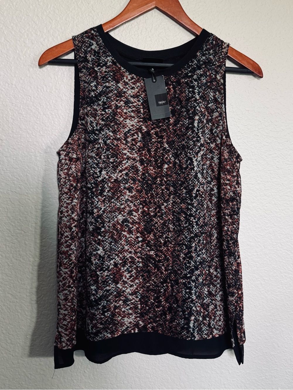 Mossimo Python Snake Animal Print Layered Tunic Top S